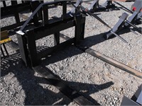 New skid steer pallet forks