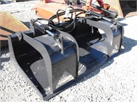New skid steer double clamp grapple