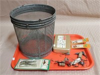 Fish Trap, Lead Weights, Hooks, Fishing Accesories
