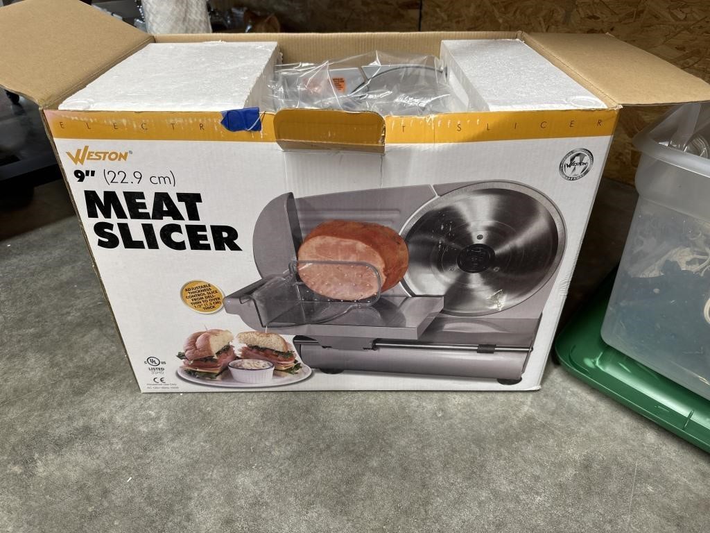 Weston 9" Meat Slicer-NIB