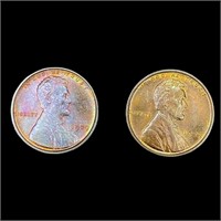 (2) 1909 US Wheat Cents UNCIRCULATED
