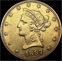 1897-S $10 Gold Eagle CLOSELY UNCIRCULATED
