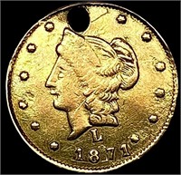 1871 Round California Gold Half Dollar HIGH GRADE