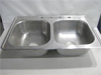 33"x 22" Stainless Steel Sink Some Wear