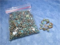 750 Grams Drilled Turquoise Nuggets