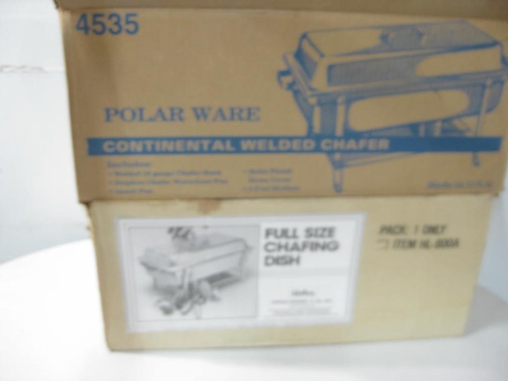 Two Boxes Assorted Food Service Warming Trays