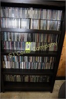 4 shelves of mixed artist CDs approximately 340