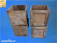 (4) plywood crates 24x24x24