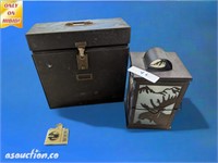 boot hooks vintage portable filer moose lantern