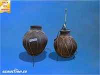 Clay vase and clay vase lamp with send you natn