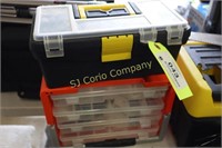 Plastic tool box and four drawer assorted