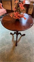 Antique tilt top table with ball & claw feet ,
