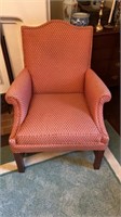 Sherrill pink arm chair , by the Sherrill