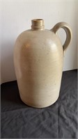 Large 2 gal antique stoneware jug, with large