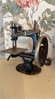 Antique miniature singer sewing machine, for