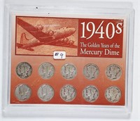 1940's  The Golden Years of The Mercury Dime