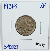 1931-S  Buffalo Nickel   XF