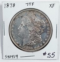 1878 7TF  Morgan Dollar   XF