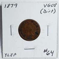 1879  Indian Head Cent   VG-8
