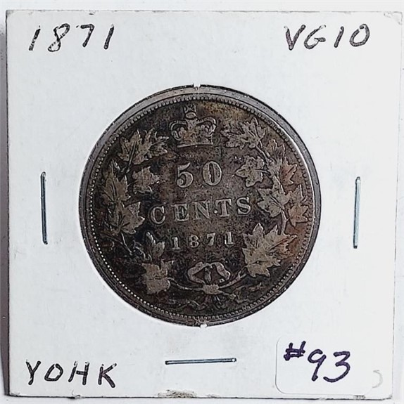 September 23rd.  Consignment Coin, Currency & Token  Auction