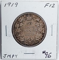1919  Canada  50 Cents   F-12