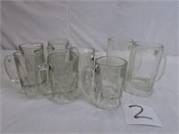 Glass Beer Mugs - Glass Root Beer Drinking Mugs