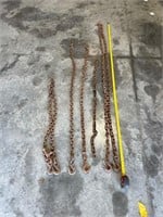 Lot of (5) 3/8 Chains