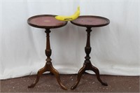 Pair of Antique Tri-pod End Tables
