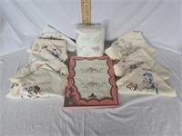 Embroidered Items & Tablecloth