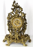 J.B Beguin French Antique Bronze Figural Clock