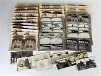 LARGE ASSORTMENT ANTIQUE STEREOVIEW CARDS
