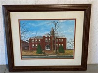 Framed Public School Building by Stan Rone 46/250