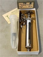 Ideal Vaco-Metal Plunger Veterinary Syringe