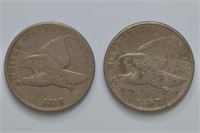1857 and 1858 Flying Eagle Cents