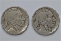 1913-D Type 1 and Type 2 Buffalo Nickels