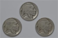 1914-S 1915-S and 1915-D Buffalo Nickels