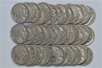 Roll of Buffalo Nickels S and D Mints