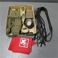 Military Belts - BSA Hankie - Leather Whip