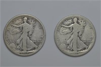 1917-S and 1917-D Walking Liberty Half Dollars