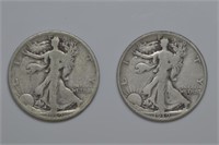 1919 and 1919-D Walking Liberty Half Dollars