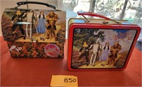 L - LOT OF 2 WIZARD OF OZ LUNCH PAILS (B50)