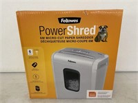 FELLOWS POWER SHRED 6M MICRO-CUT PAPER SHREDDER