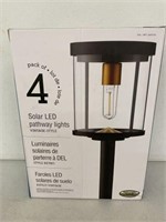 NATURALLY SOLAR PACK OF 4 SOLAR LED PATHWAY