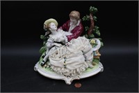 Large Dresden Lace East Germany Figurines