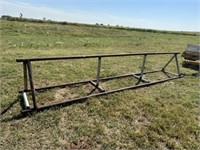 Approx 17ft long 35" tall pipe rack