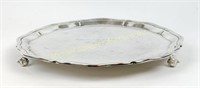 LARGE STERLING MILITARY PRESENTATION TRAY
