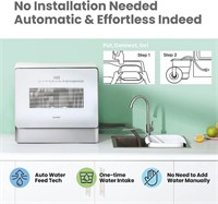 Countertop Dishwasher, 6 programs, Touch Control