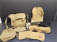 1940's Military Bag Full Of Personal Items