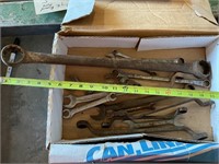 Open end and  box and wrenches USA made box lot