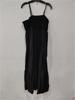 ($39) Long Tiered Dress for women, Black, XL